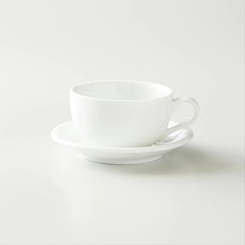 Origami Latte Cup and Saucer White 8oz