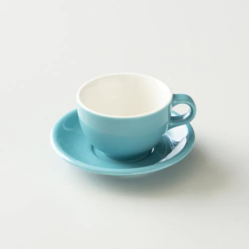 Origami Latte Cup and Saucer Turquois 6oz