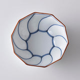 Korin Kiln Twisted Line Bowl ねじり線（青）　ねじり型小鉢