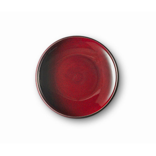 Miyama tsudoi iron bowl in red candy glaze