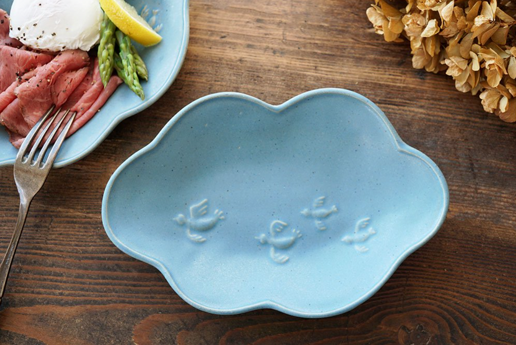 Yoshizawa kiln parent-child and cloud plate - Thumbnail 5