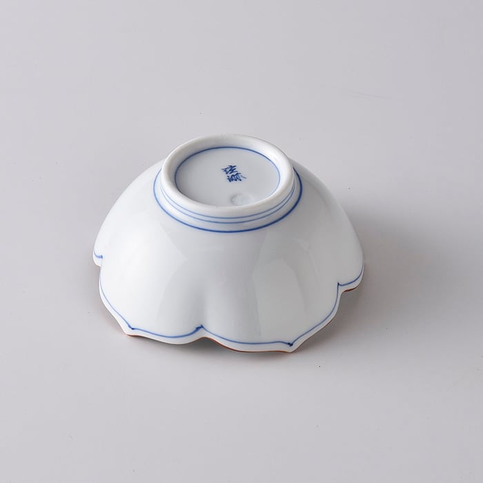 Korin Kiln Kikyo-shaped Bowl 桔梗絵  桔梗型小鉢
