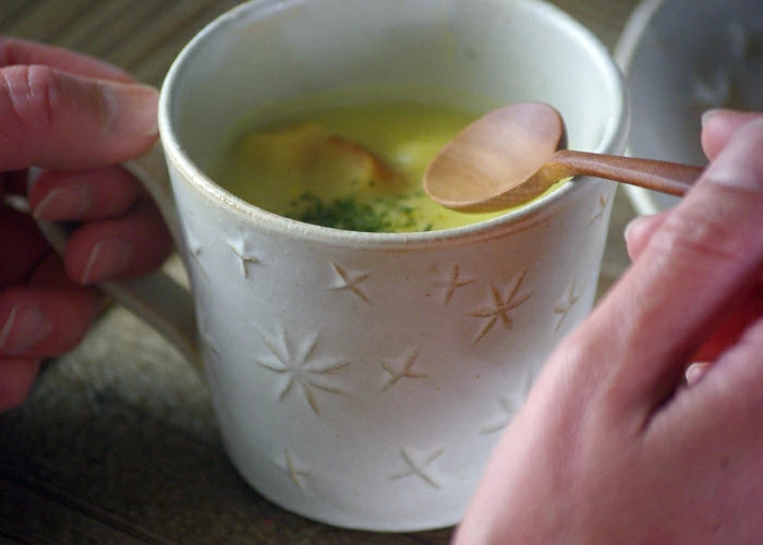 Wakasama Pottery Star Pattern Matte Texture Mug - Thumbnail 5